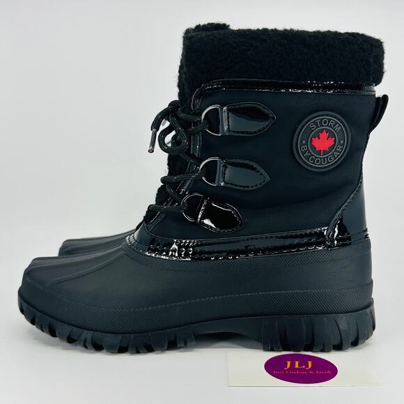 Storm by Cougar Women's Camila Black Waterproof Winter Polar Duck Boots Size 7 - Picture 5 of 11